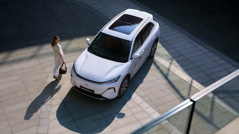 Geely Starray EM-i weiss von oben